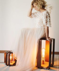 Lampe à poser-Emö Cuir