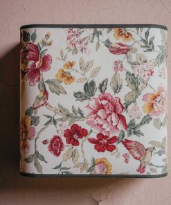 Alternative view of LA CELESTE- Applique coton fleurie rose (grand modèle).