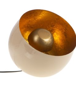 Alternative view of Lampe de table SAMUEL Crème – Moyen Modèle en métal
