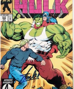 Alternative view of The Incredible Hulk #406 – signé par Stan Lee