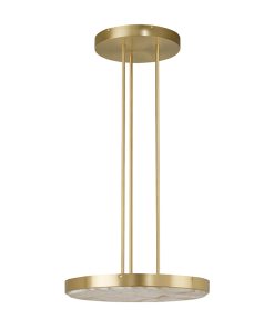 Suspension Anvers L – Albâtre & Laiton satiné
