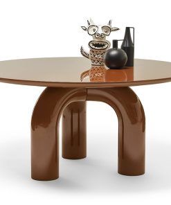 Alternative view of Table de repas Elephante round – 160 D cm – Laque brillante