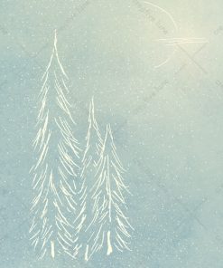 Forêt sous la neige, affiche (max. A2)