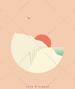 Alternative view of Côte d’argent, carte