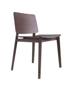 Alternative view of Chaise Hati – 51 cm L – Chêne teinté carbone